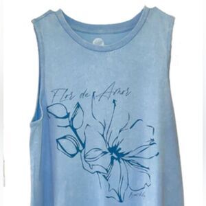 Flor de Amor Tank A BEACHLY EXCLUSIVE AN ABSTRACT FLORAL DESIGN NWT